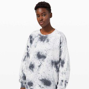 lululemon Perfectly Oversized Crew Tie-Dye (Blue Indigo Dye)